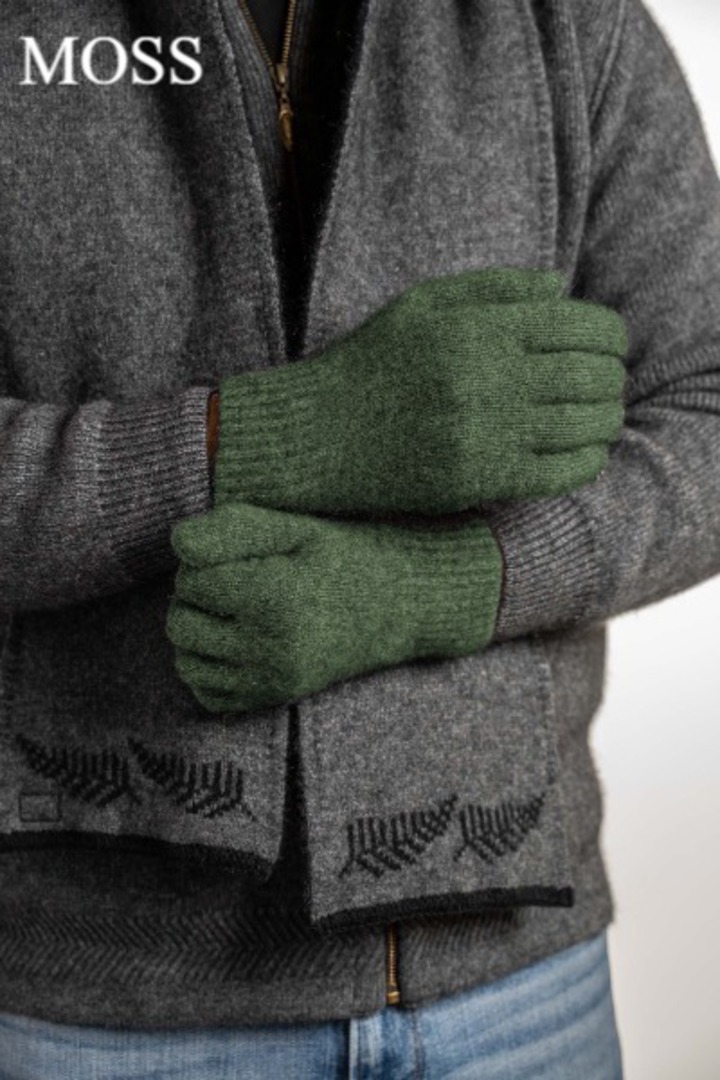 Merino Possum Koru Plain Gloves image 2